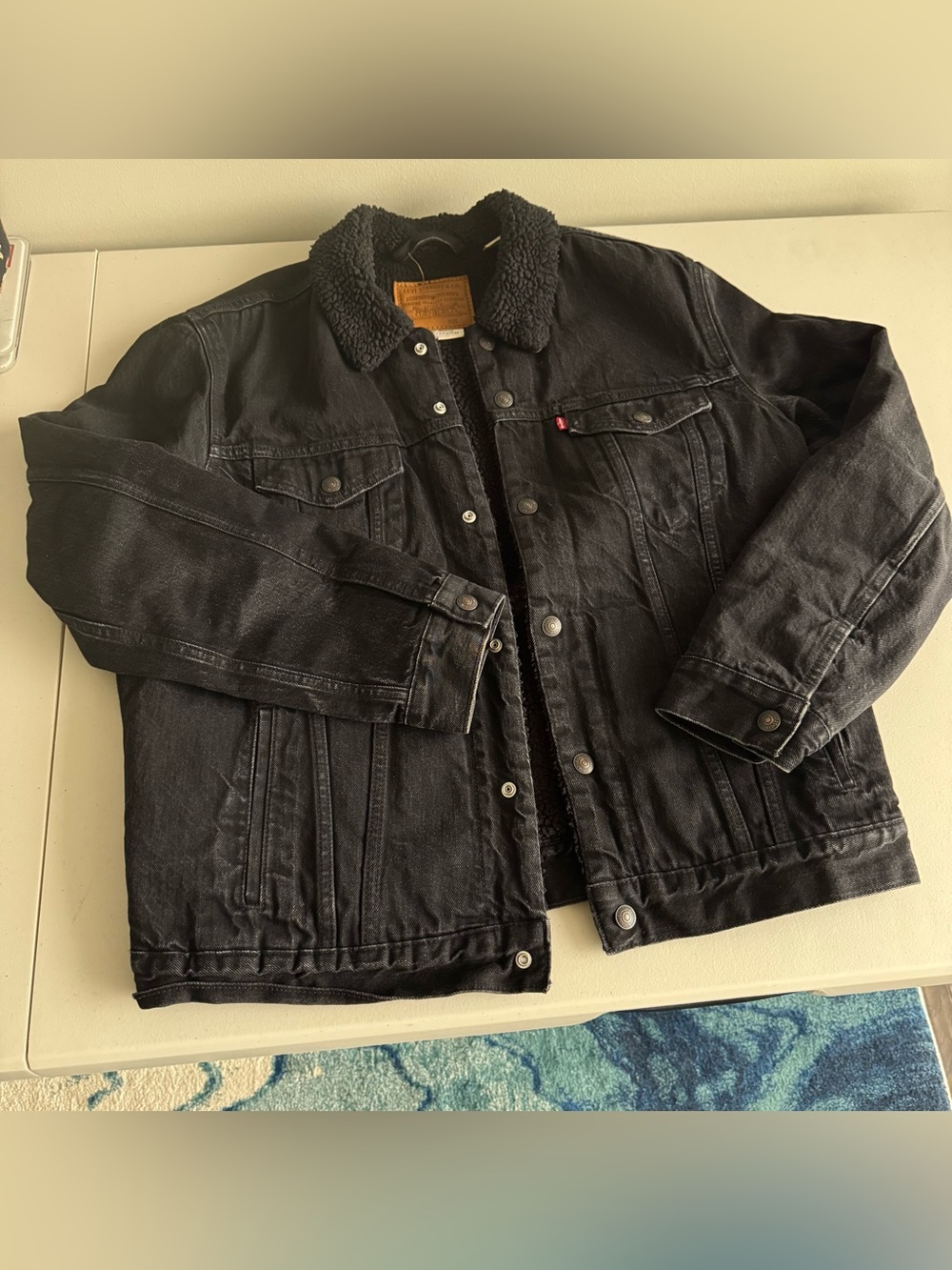 Levi’s Men’s Black Sherpa Jacket